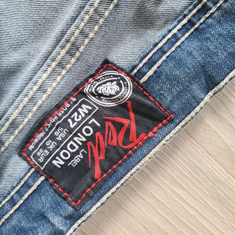 Low Rise Boot Cute Vintage Distressed Cowgirl Jeans - Picture 6 of 12